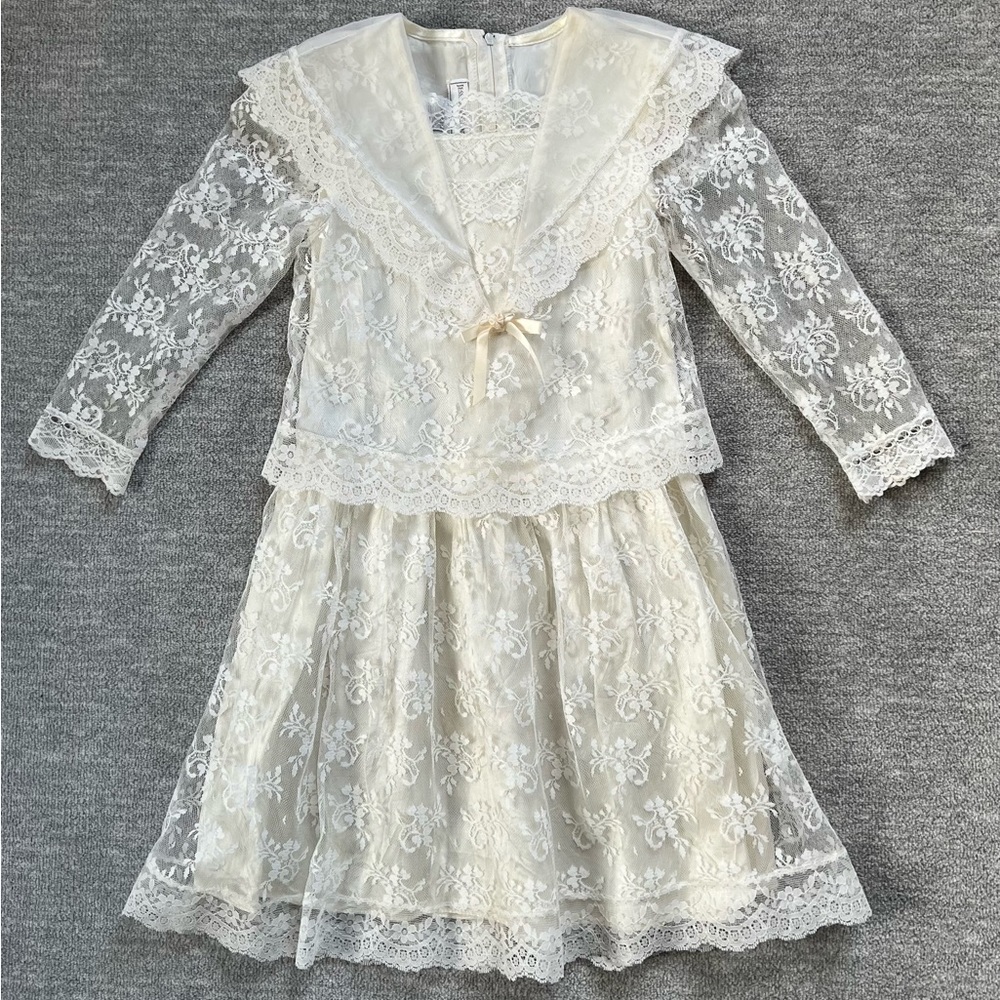 Jessica McClintock Bridal Lace Dress - Picture 1 of 5
